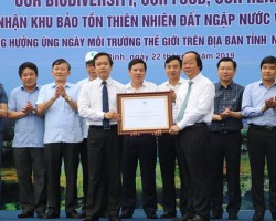Lễ kỷ niệm Ngày quốc tế đa dạng sinh học năm 2019 và trao bằng Khu Ramsar thứ 9 của Việt Nam